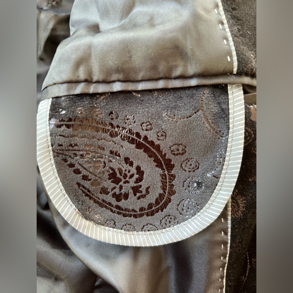 NWOT | Men’s Paisley Black Velvet Blazer - Picture 6 of 7